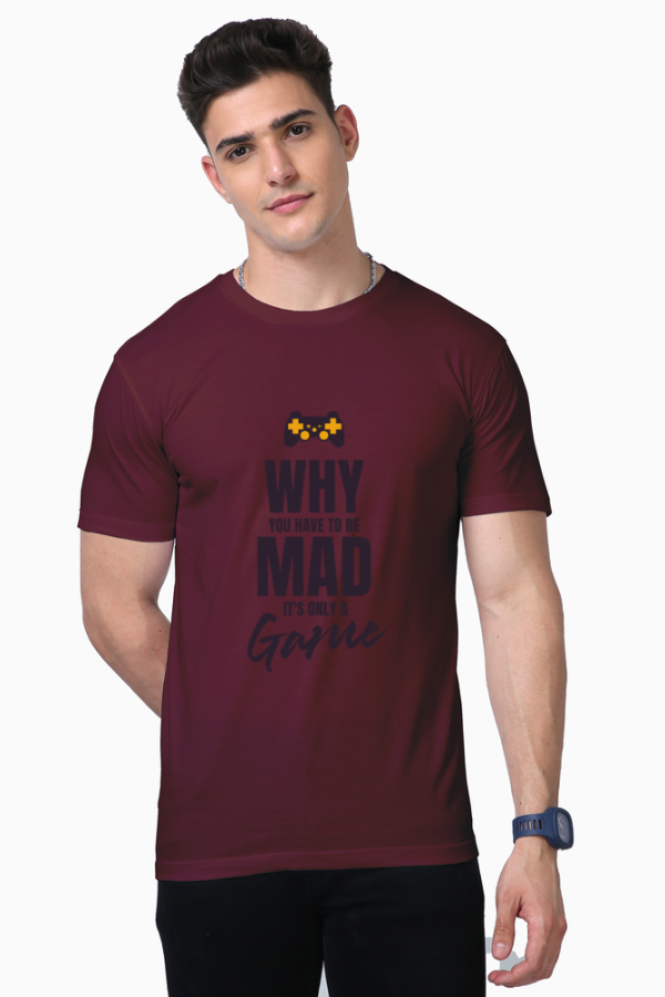 Maroon Premium Supima Cotton T-Shirt, ultra-soft and durable with a customizable design, perfect for men and women. High-quality 160 GSM fabric with a luxurious finish, available at PodLyft.