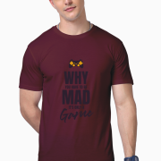 Maroon Premium Supima Cotton T-Shirt, ultra-soft and durable with a customizable design, perfect for men and women. High-quality 160 GSM fabric with a luxurious finish, available at PodLyft.
