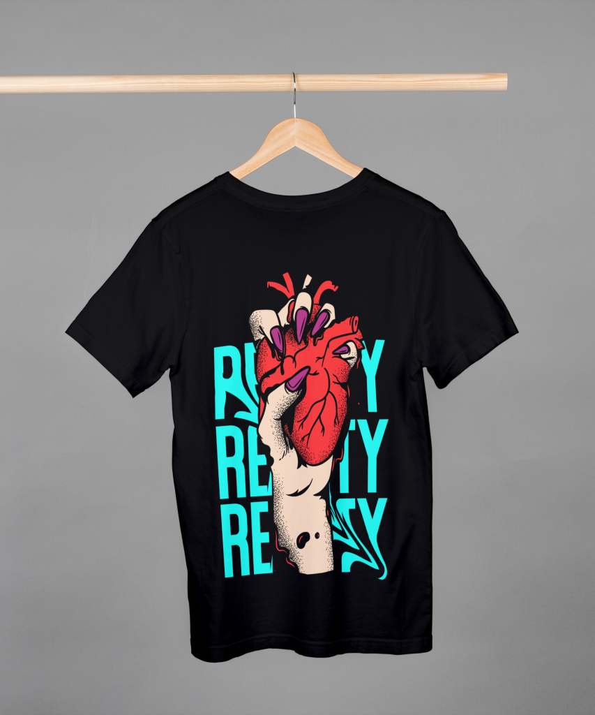 Red Heart Graphics Oversized T-shirt