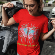 Celestial Beauty T-Shirt | Ethereal Butterfly Design – PodLyft