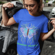 Celestial Beauty T-Shirt | Ethereal Butterfly Design – PodLyft