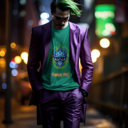 Flaming Fury T-Shirt in Bottle Green (Size L) showcasing a striking blue and orange skull design, crafted for those who love bold and modern apparel.