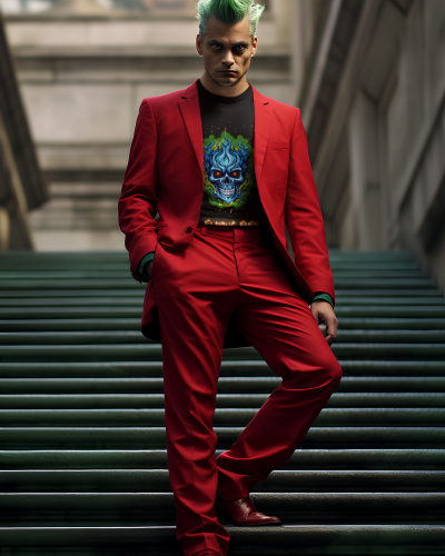 Flaming Fury T-Shirt | Fierce Skull Design Tee