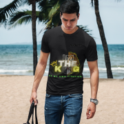 Black I'm the King Graphic Tee in size XXL, highlighting a fierce lion design and empowering text for those who embrace their inner king.