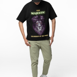 Majestic Lion Head T-Shirt in Black, size XS from PodLyft.