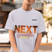 Extra-large lavender 'Bold Next Generation Leader' tee with a dynamic leadership statement. Stylish, impactful, and comfortable wear from PodLyft.
