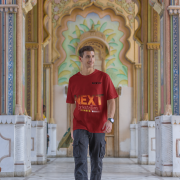Double extra large maroon 'Bold Next Generation Leader' tee with a bold leadership statement. A trendy, inspiring, and comfortable choice from PodLyft.