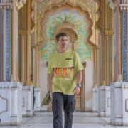 Double extra large olive green 'Bold Next Generation Leader' tee with a bold leadership statement. A trendy, inspiring, and comfortable choice from PodLyft.
