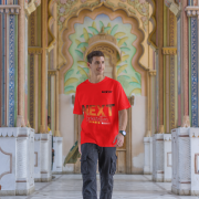 Double extra large red 'Bold Next Generation Leader' tee with a bold leadership statement. A trendy, inspiring, and comfortable choice from PodLyft.