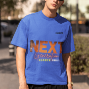 Medium-sized royal blue 'Bold Next Generation Leader' tee with a powerful leadership statement. A stylish and confident wear choice from PodLyft.