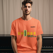 Medium 'Change is Constant' Tee in Coral – Designed for those who embrace change, this tee features bold typography printed via DTG on 240 GSM pre-shrunk, bio-washed cotton fabric for a lasting, soft finish.