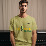 Medium 'Change is Constant' Tee in Olive Green – Embrace transformation with this bold typography design on an earthy olive green fabric. Made with high-quality 240 GSM super-combed cotton for a premium oversized fit.