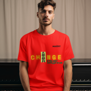Medium 'Change is Constant' Tee in Red – Make a bold statement with this oversized tee, designed with dynamic typography. Made with premium 240 GSM super-combed cotton for ultimate comfort and durability.