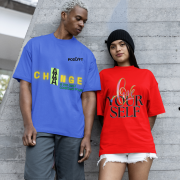 Extra Large 'Change is Constant' Tee in Royal Blue – A perfect blend of style and motivation, designed for those who embrace growth and transformation. Made from high-quality 240 GSM cotton with a pre-shrunk, bio-washed finish.