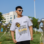 Lavender 'Hum Nahi Sudhrenge tee in extra small size, featuring a cool and quirky vibe. Soft, stylish, and comfortable casual wear from PodLyft.