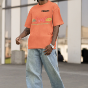 Coral Unlimited Tee in double extra large size with a striking motivational design, printed using DTG on a premium oversized T-shirt for a relaxed and stylish fit.