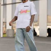 Lavender Unlimited Tee in double extra large size with a striking motivational design, printed using DTG on a premium oversized T-shirt for a relaxed and stylish fit.