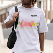 Unlimited Tee in lavender, extra large size, featuring an eye-catching bold statement design, printed on a high-quality oversized T-shirt with super combed cotton fabric.