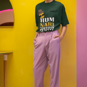 Double extra Large bottle green 'Hum Nahi Sudhrenge' tee with a cool and quirky vibe. Trendy, fun, and comfortable everyday wear from PodLyft.