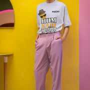 Double extra Large lavender 'Hum Nahi Sudhrenge' tee with a cool and quirky vibe. Trendy, fun, and comfortable everyday wear from PodLyft."