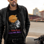 Biker Graphic T-shirt | Fuel Your Passion – Rule the Road