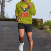 Chase Greatness Hoodie in earthy olive green, designed for those who embody resilience and strength. Features a fierce eagle design. | PodLyft