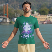 Mahadev Cosmic Energy T-shirt | Divine Shiva Art