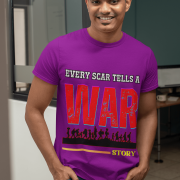 Partition Tribute T-shirt in Purple – A visually powerful design capturing historical significance, at PodLyft.