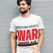 Partition Tribute T-shirt in White – A clean and striking design reflecting historical events, available at PodLyft.