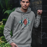 Grey Darth Maul hoodie — Official Star Wars Edition by PodLyft, with vivid red-and-black artwork of the iconic Star Wars villain.