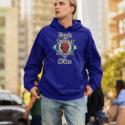 Navy blue hoodie featuring Darth Maul — Official Star Wars Edition by PodLyft, crafted in brushed fleece cotton with dark side artwork.