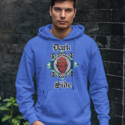 Royal blue Darth Maul hoodie — Star Wars Official Edition from PodLyft, detailed Sith Lord graphic on super combed cotton fleece.