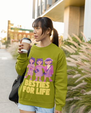 Girl’s Sweatshirt for Besties: Friendship Edition