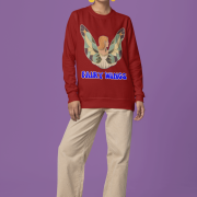 Maroon Women’s Fairy Wings Hoodie, PodLyft’s enchanting edition, featuring a fairy wings design, 300 GSM for durability.