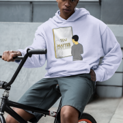 PodLyft You Matter Hoodie for Men in Light Lavender - Casual Graphic Hoodie with Motivational Graphic, Perfect for Active Lifestyles