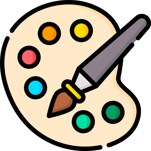 Paintbrush icon representing design-driven clothing